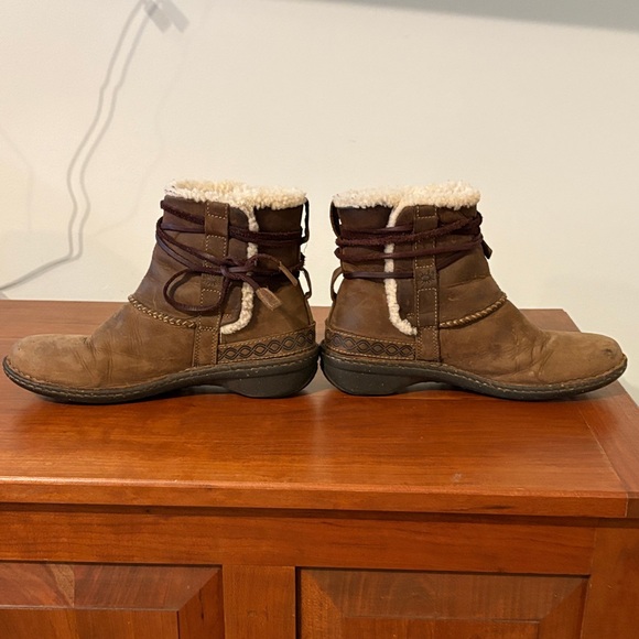 UGG Brown Shearling-Lined Boots short size 10 - Picture 5 of 11